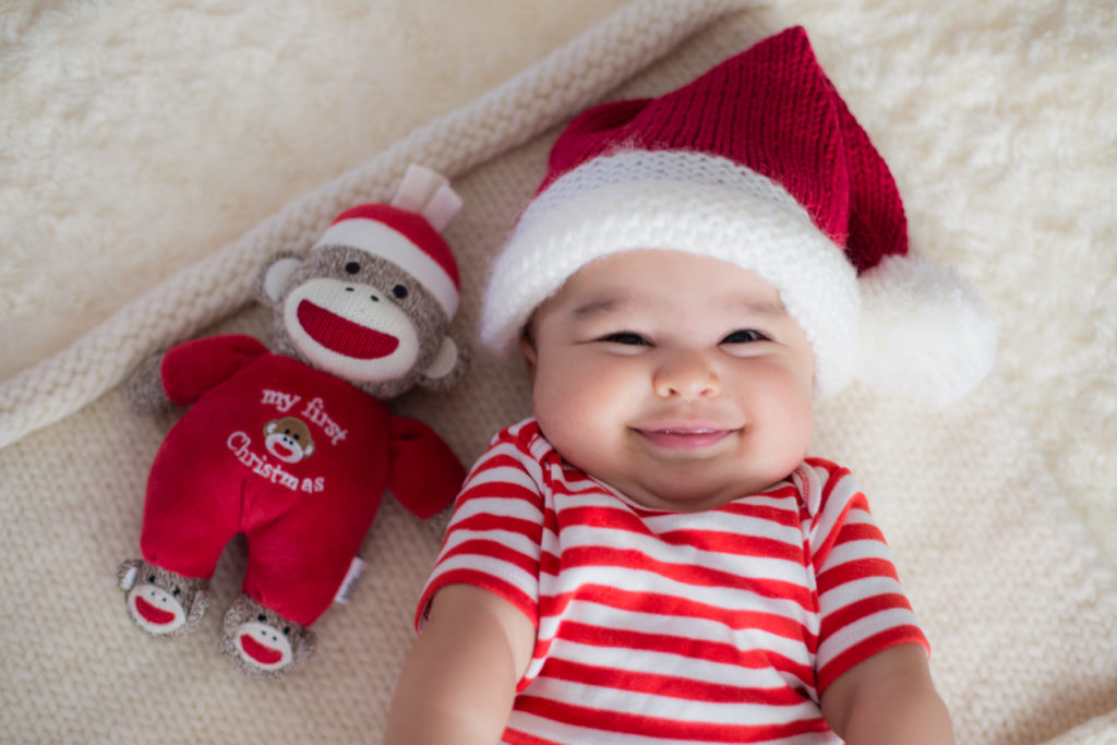 Holiday Photo Ideas of Baby's First Christmas