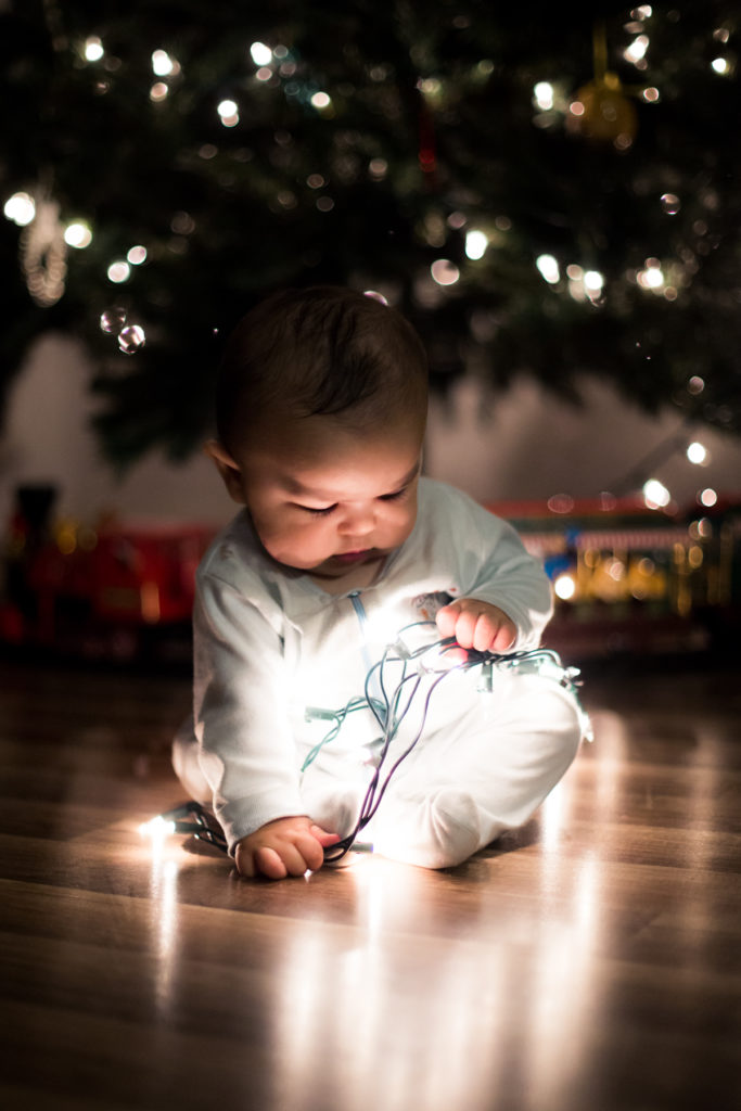 Holiday Photo Ideas of Baby's First Christmas