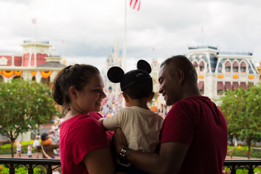 Walt Disney World with a Toddler Family Photo Locations for Great Family Photos at Magic Kingdom