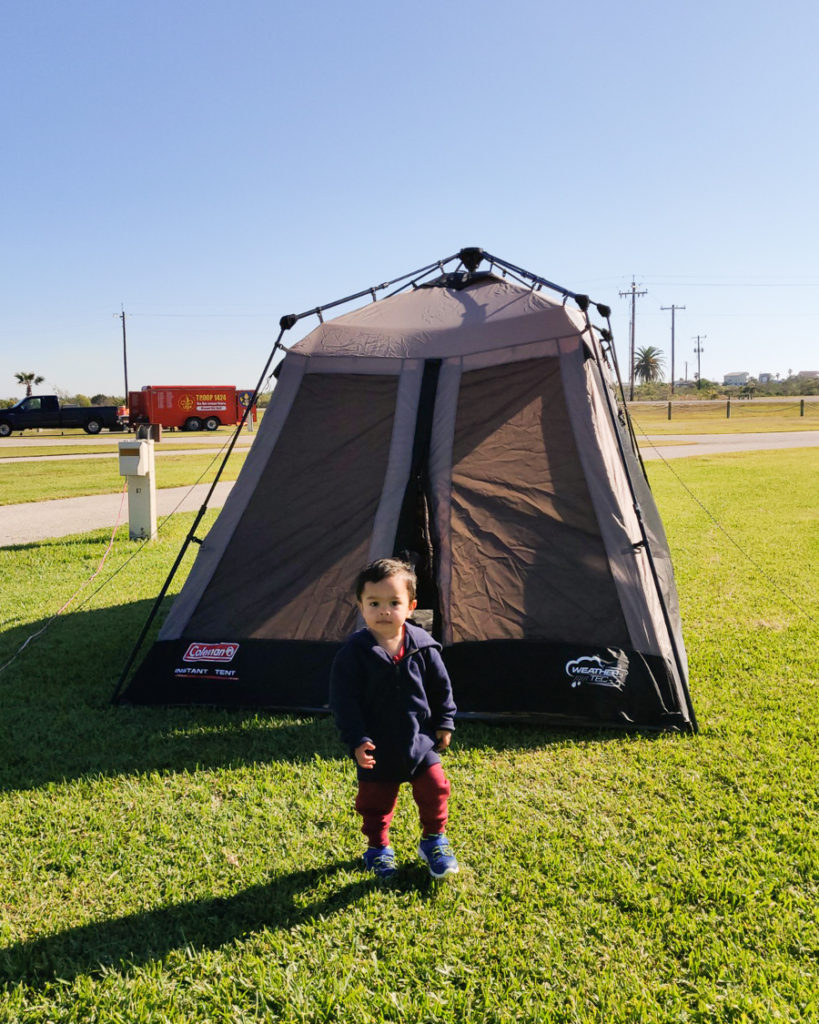 Tips on Camping with a Toddler in Matagorda, TX less than 2 hour drive from Houston - Going Tent Camping, Fishing, Crabbing, To the Beach all with a 2 year old