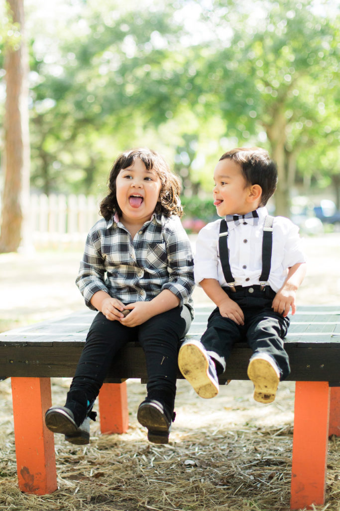 Black and white toddler outfit ideas - boy and girl - pumpkin patch - holiday photos